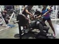 Gracie 255 lbs x 2 to 2bd