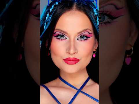MAKEUP TUTORIAL 💙✨🔥#makeup #beauty #transformation #artmakeup #futuristicmakeup #tutorial