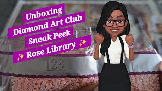 Unboxing Diamond Art Club Sneak Peek ✨ Rose Library ✨