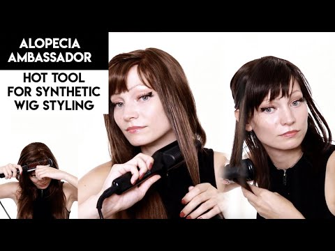 How to Smooth & Straighten Synthetic Wigs with Hot Tool 