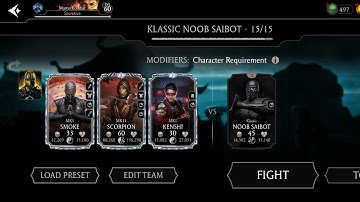 Boss Classic NOOB SAIBOT Fight + Reward ⚡Hard Challenge ☠️ Mortal Kombat Mobile Gameplay