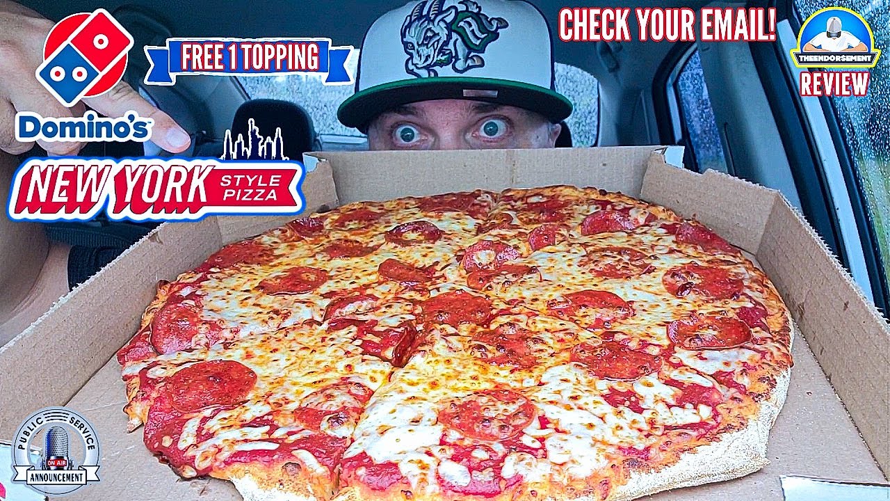 Domino's® FREE 1 Topping New York Style Pizza! 💰🍕 | Check Those Emails ...