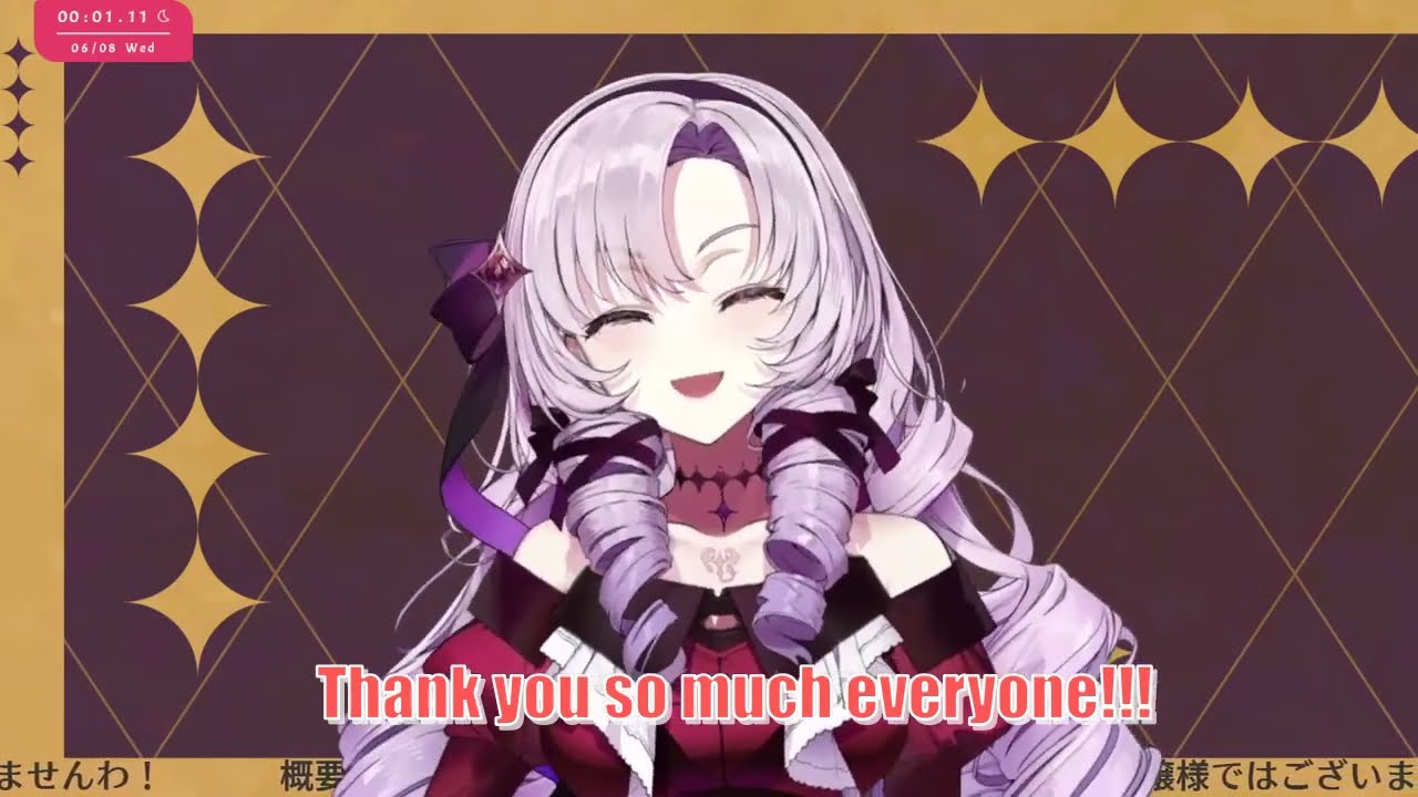 【Hyakumantenbara Salome/Nijisanji】Salome-ojou Gratitude Message【EN sub】