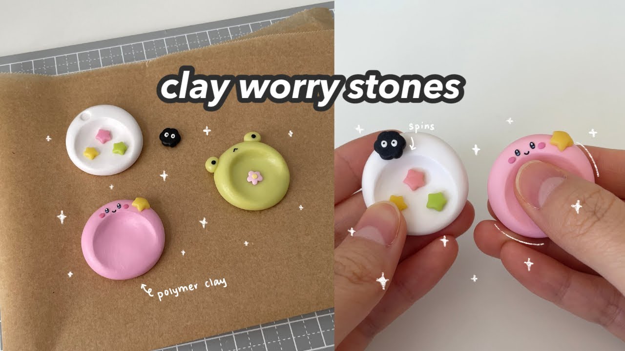 делаем милые глиняные камни для беспокойства (легко сделать своими руками) ✨