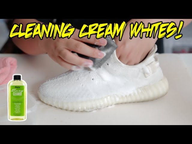 HOW TO CLEAN CREAM WHITE YEEZY V2!!! (TUTORIAL) 