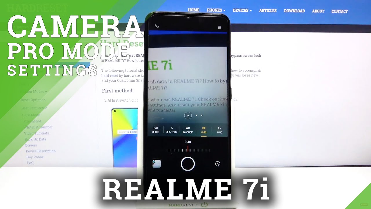 How to Use Camera Pro Mode on Realme 7i – Expert Mode