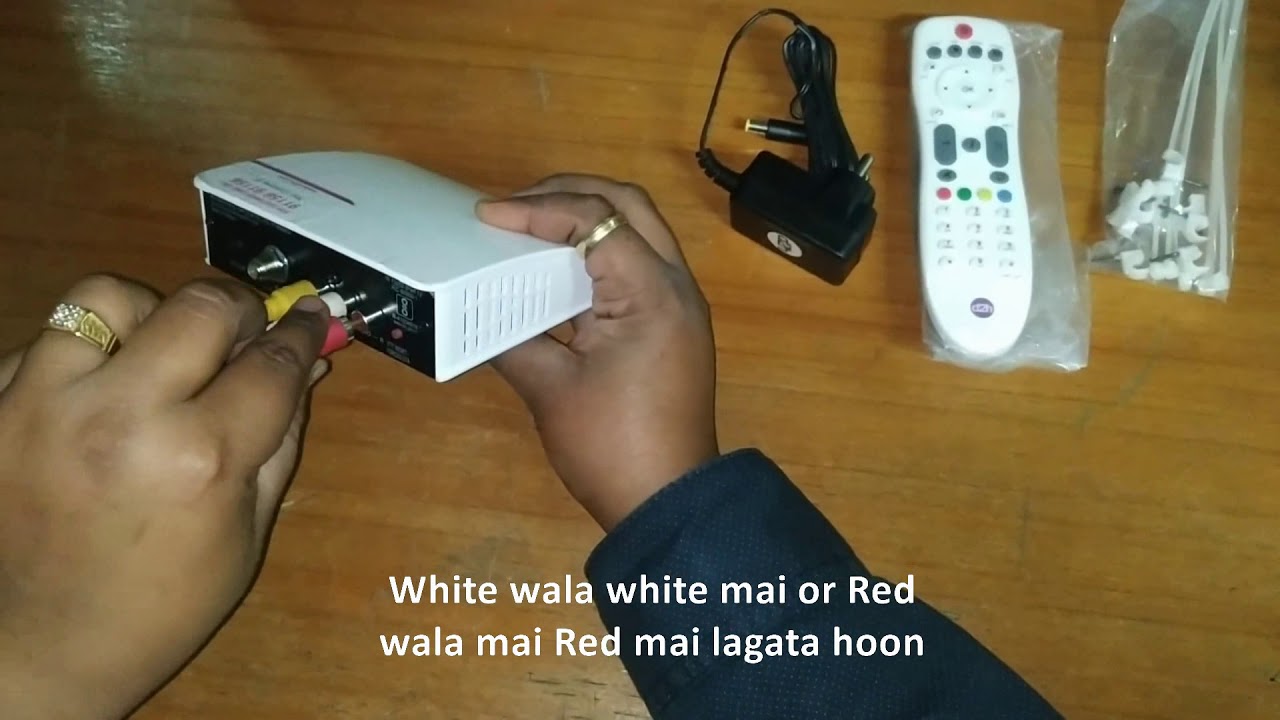 d2h Set Top Box ( V4003 N ) Unboxing and First Time Connectivity with