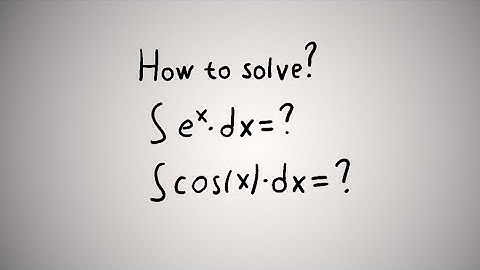 LOSMIMath - Basic Integration 4 - Integration of Exponential and Trigonometric functions