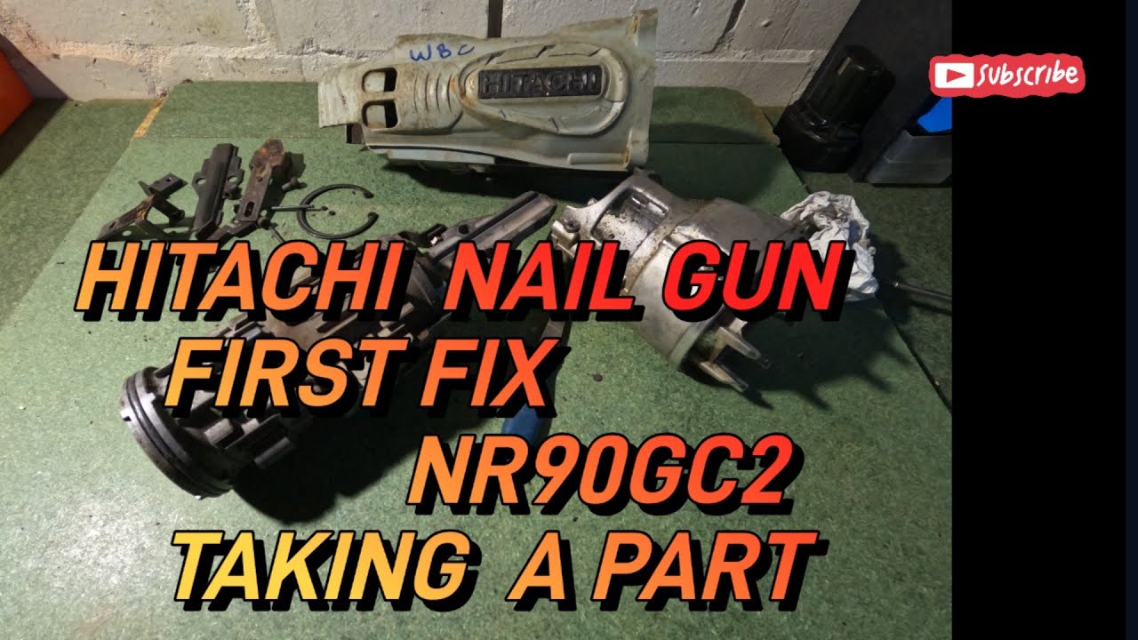  HITACHI NAIL GUN FIRST FIX NR90GC2 YouTube