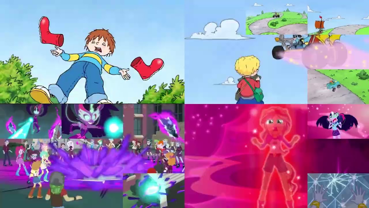 (Horrid Henry Vs. MLP Equestria Girls Edition) The End of the World Sparta Remix Quadparison
