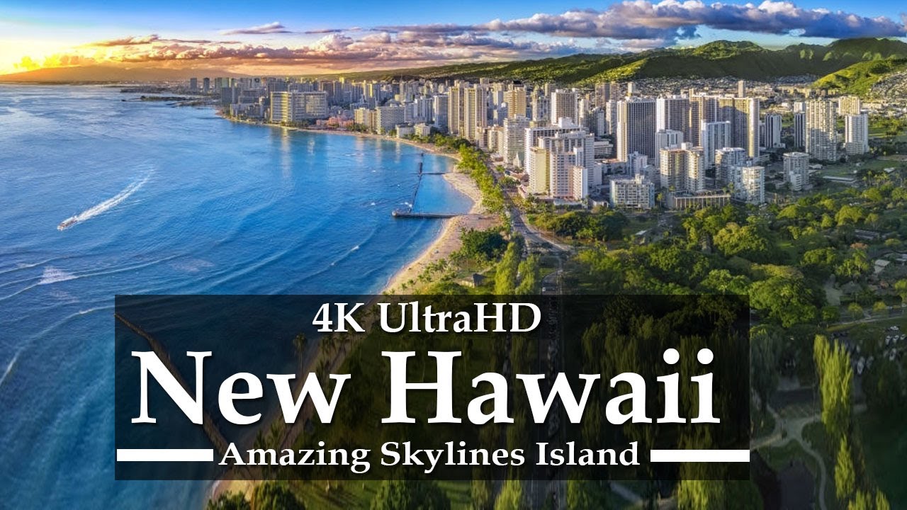 New Hawaii 2021 Skyscrapers by Drone [4K UltraHD] Amazing Island