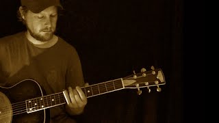 Krbi's Guitar - Basic delta blues, sliding bottle neck, Open G tuning DGDGBD, simple procedures.