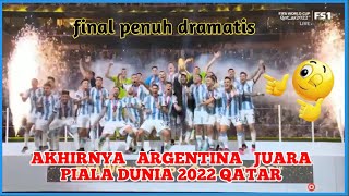 ARGENTINA JUARA PIALA DUNIA 2022 QATAR MOMEN MENGHARUKAN LIONEL MESSI