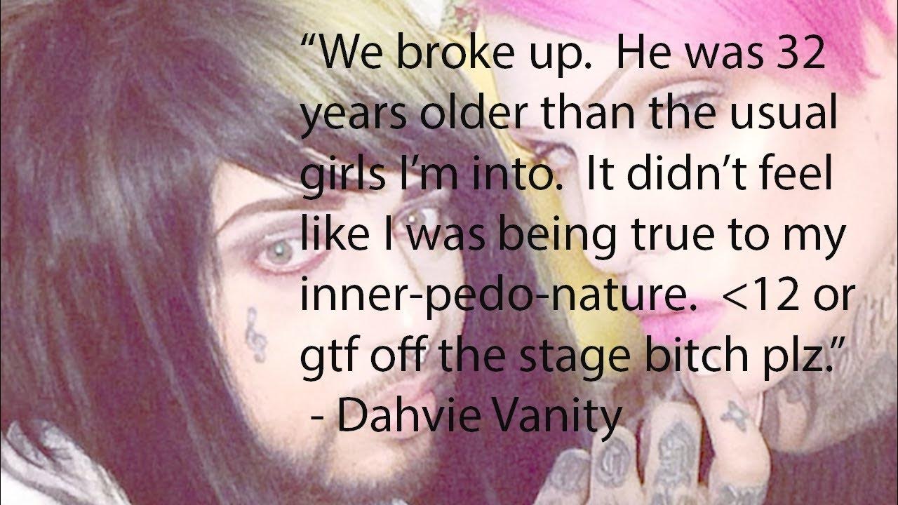 BLOOD ON THE DANCE FLOOR Dumpster Fire PEDO Dahvie Vanity 10 y/o