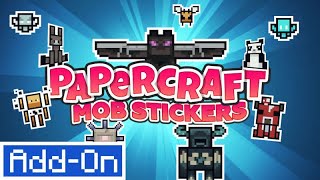 Papercraft Mob Stickers Add-On | Minecraft Marketplace | Showcase
