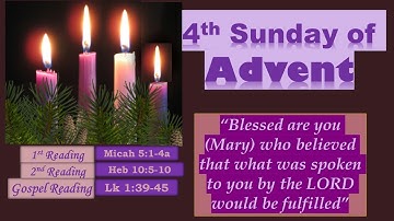 4th Sunday of Advent - Holy Mass Readings- Year C (Voice Overlays)