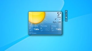 Weather Windows 7 Desktop Gadget