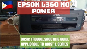 Epson L360 no power | basic troubleshooting guide