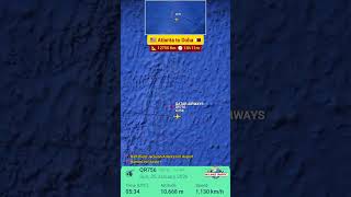 Atlanta to Doha Flight Route | Qatar Airways QR756 | 🇺🇸➡️🇶🇦