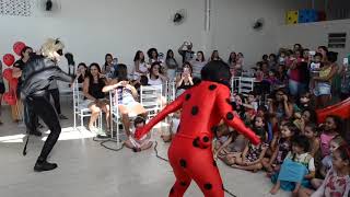 Ladybug e catnoir personagem vivo Rio de Janeiro