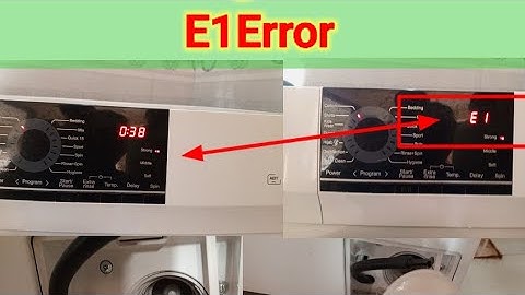 Haier Front Load washing E1 Error Front Loader.How to solve E1 Error In Haier Washing Machine#Haier