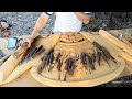 Skilled carpenter carves beautiful names onto wooden paintings #woodworking
