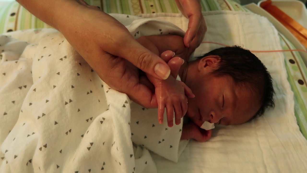 How to massage a newborn baby in the NICU YouTube