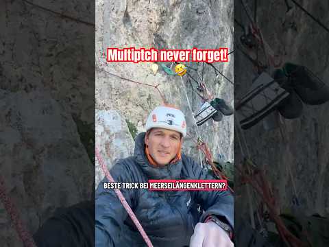 Niemals die Flippis bei Multipitches vergessen! 😋 #climbing #mountain