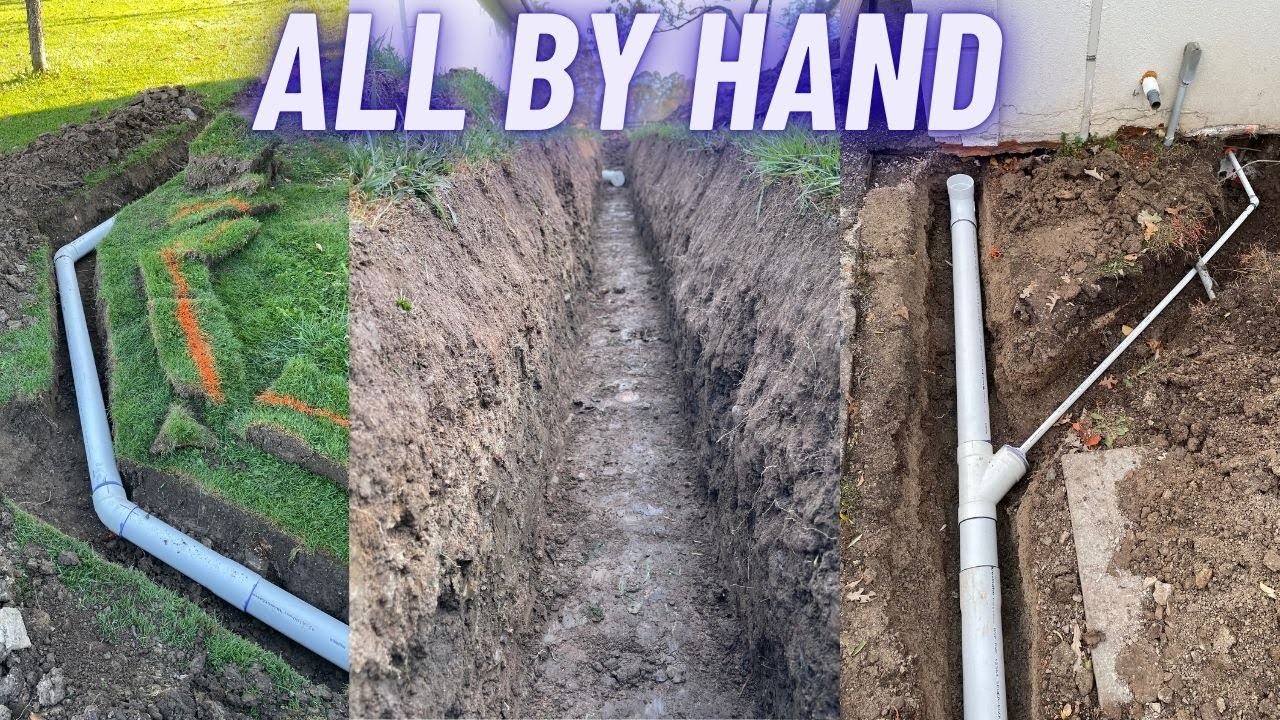 Underground Downspout Drainage Project