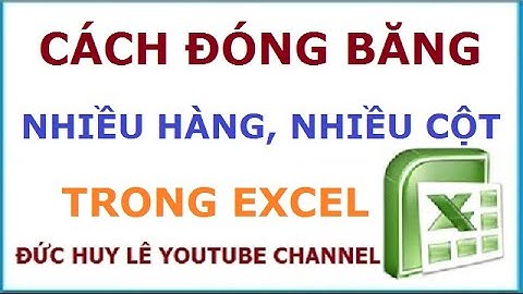 Hướng dẫn đóng băng nhiều hàng, nhiều cột tiêu đề trong excel