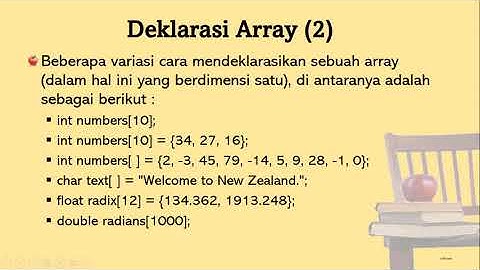 DASAR PEMROGRAMAN C++ : ARRAY (part 1)