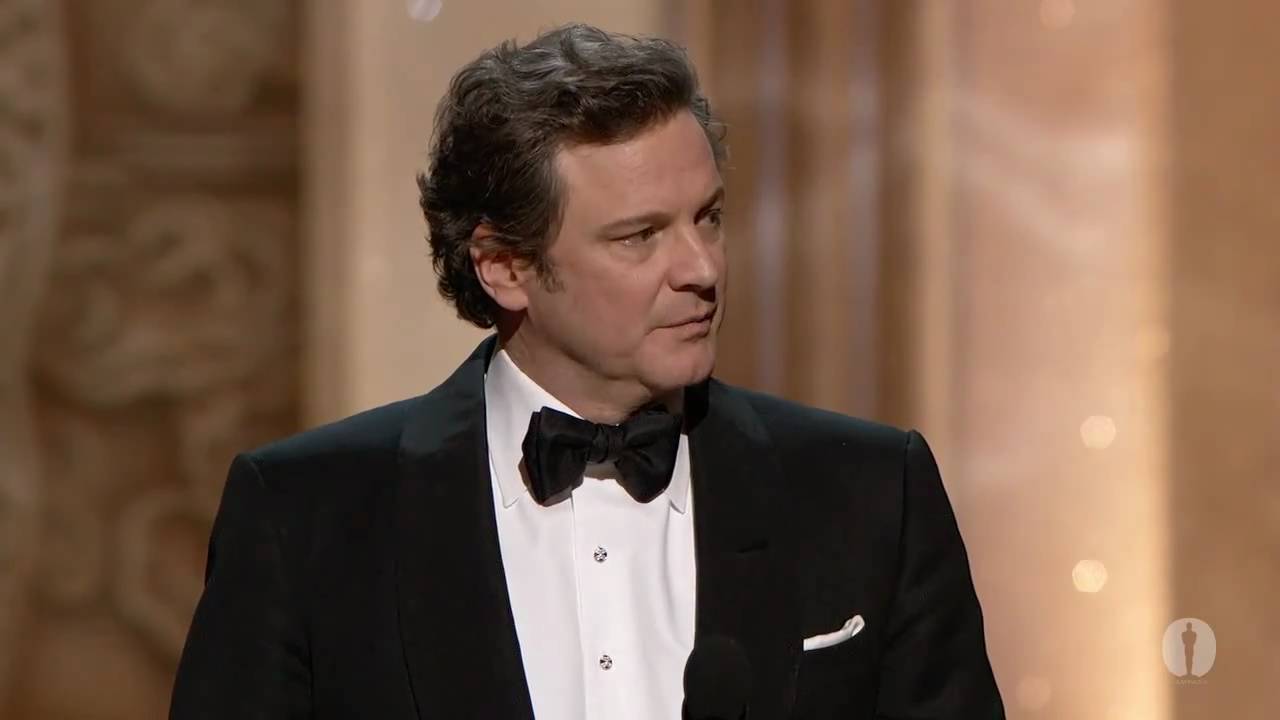 Colin Firth Winning Best Actor Youtube