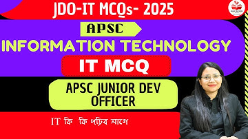 Information Technology IT Mock Test | APSC JDO| Exam Crackers Assam
