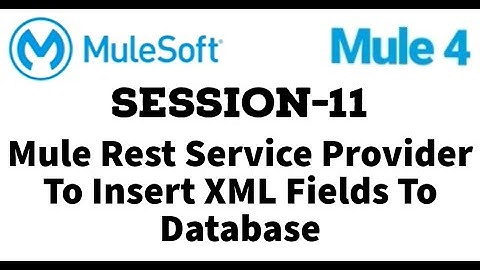 MuleSoft | Mule ESB 4 | Session 11 | Mule rest service | XML post service to update to database