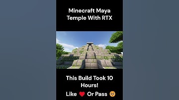 Minecraft Maya Temple With RTX!! #shorts #minecrafttrendingshorts #minecraftshorts