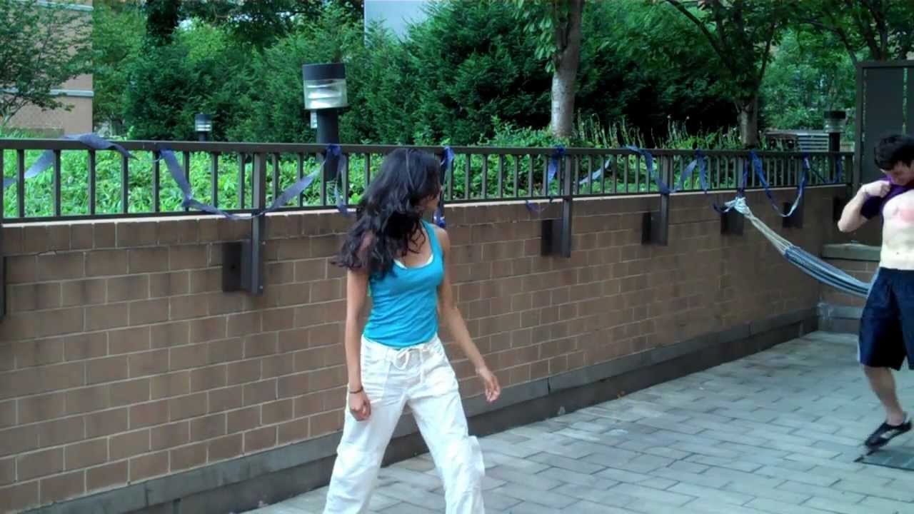 Melanie does martial arts