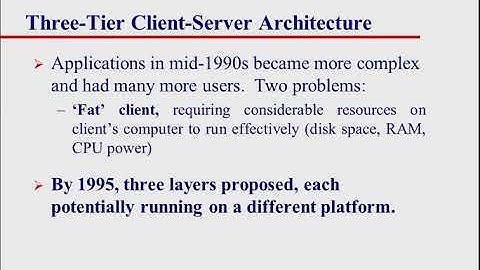 DBMS Architecture Three Tier Part 2