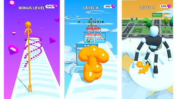 Tall Man Run Levels 1-12 Walkthrough|Tall Man Run Gameplay|Android IOS|#tallmanrun #gameplayvideo