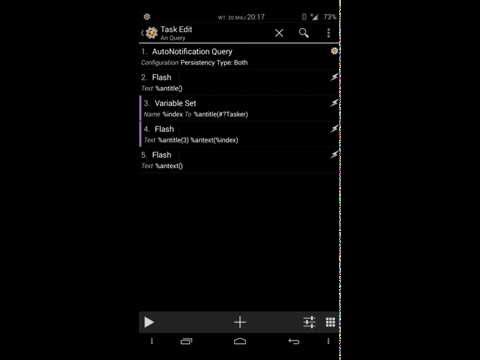 Tasker Autonotification Query