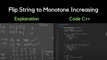 926. Flip String to Monotone Increasing | LeetCode | C++
