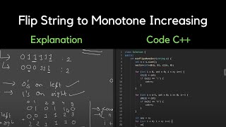 926. Flip String to Monotone Increasing | LeetCode | C++