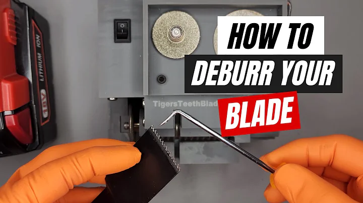 Deburring Your Sharpened Oscillating Multi-Tool Blades
