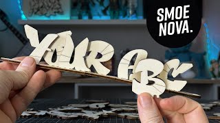 DIY Graffiti Alphabet: Create Your Own 3D Plywood Name Display!