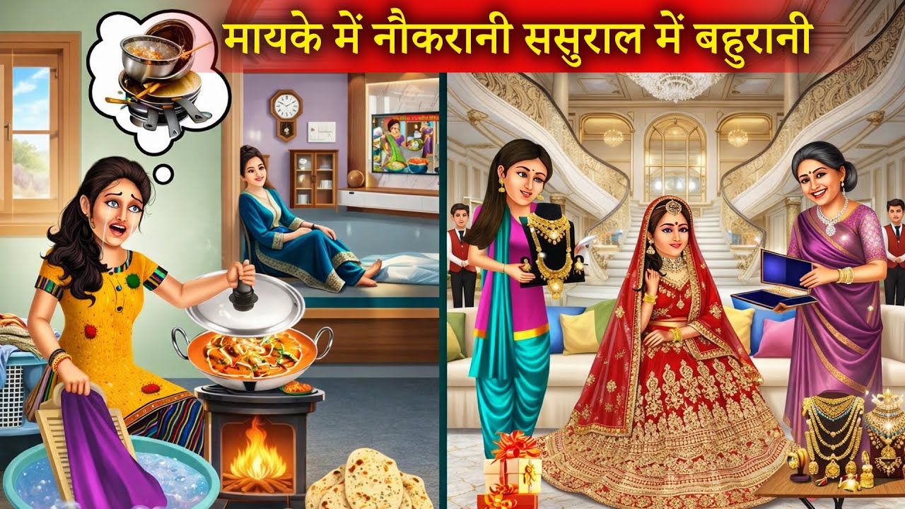 मायके में नौकरानी ससुराल में बहुरानी | Mayke Me Naukrani Sasural Me Bahurani | Saas Bahu Story |
