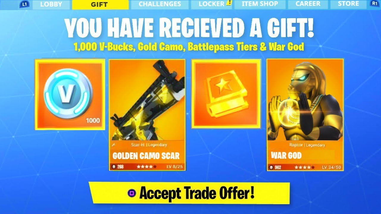 *NEW* GIFT SKINS IN FORTNITE SEASON 5! (RELEASE DATE ...