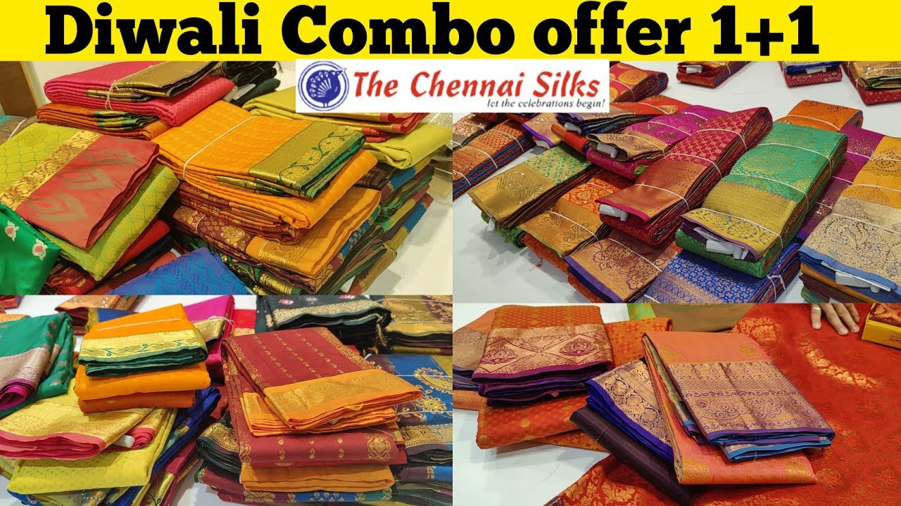 The Chennai Silks Diwali Offer 1+1 Silk Sarees/Rs.995 Special Offer