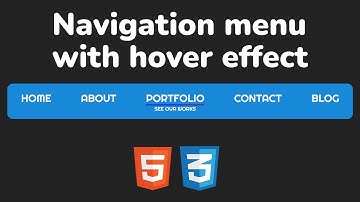 Как создать анимированное навигационное меню с эффектами на CSS и HTML