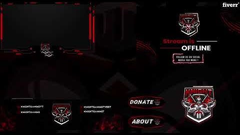 Make animated stream overlay pack for streamers - Best Graphics for Streamers service