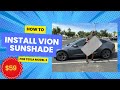 Tesla Model 3: How to Install Vion Rooftop Sunshade #tesla #vion