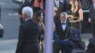 At Albie Awards, George and Amal Clooney talk activism, parenting and why George wouldn't be singing
